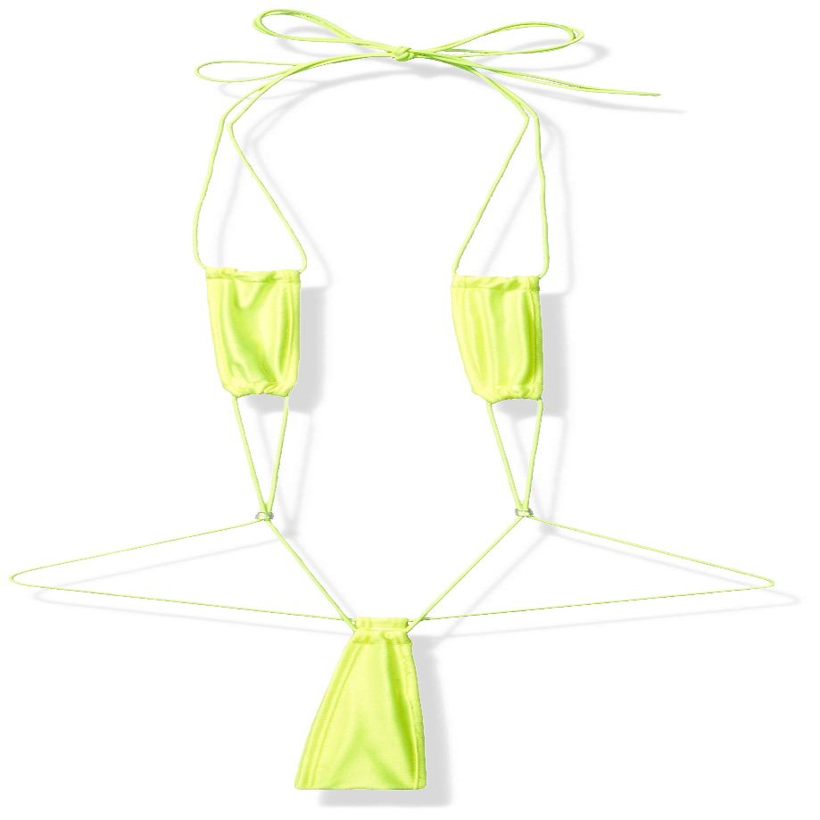 BODYZONE womens Teeny Weeny Dress, Neon Yellow, One Size US