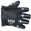 Physical Chess Fencing Washable Glove with Epee Black Palm and Printed Back of Hand view 1