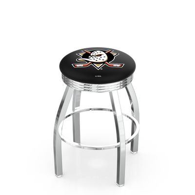 HBS L8C3C Anaheim Ducks 30" Swivel Bar Stool with Chrome Finish