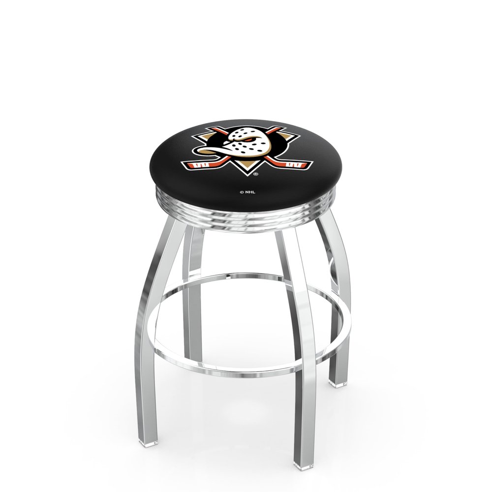 HBS L8C3C Anaheim Ducks 30" Swivel Bar Stool with Chrome Finish