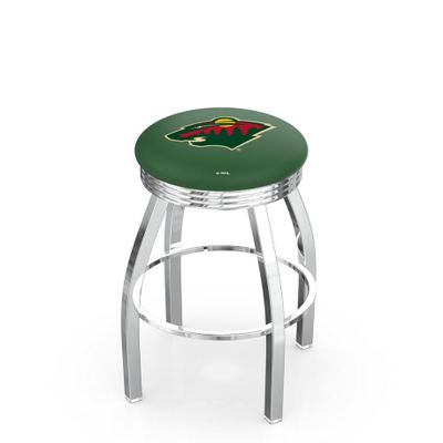 HBS L8C3C Minnesota Wild 30" Swivel Bar Stool with Chrome Finish