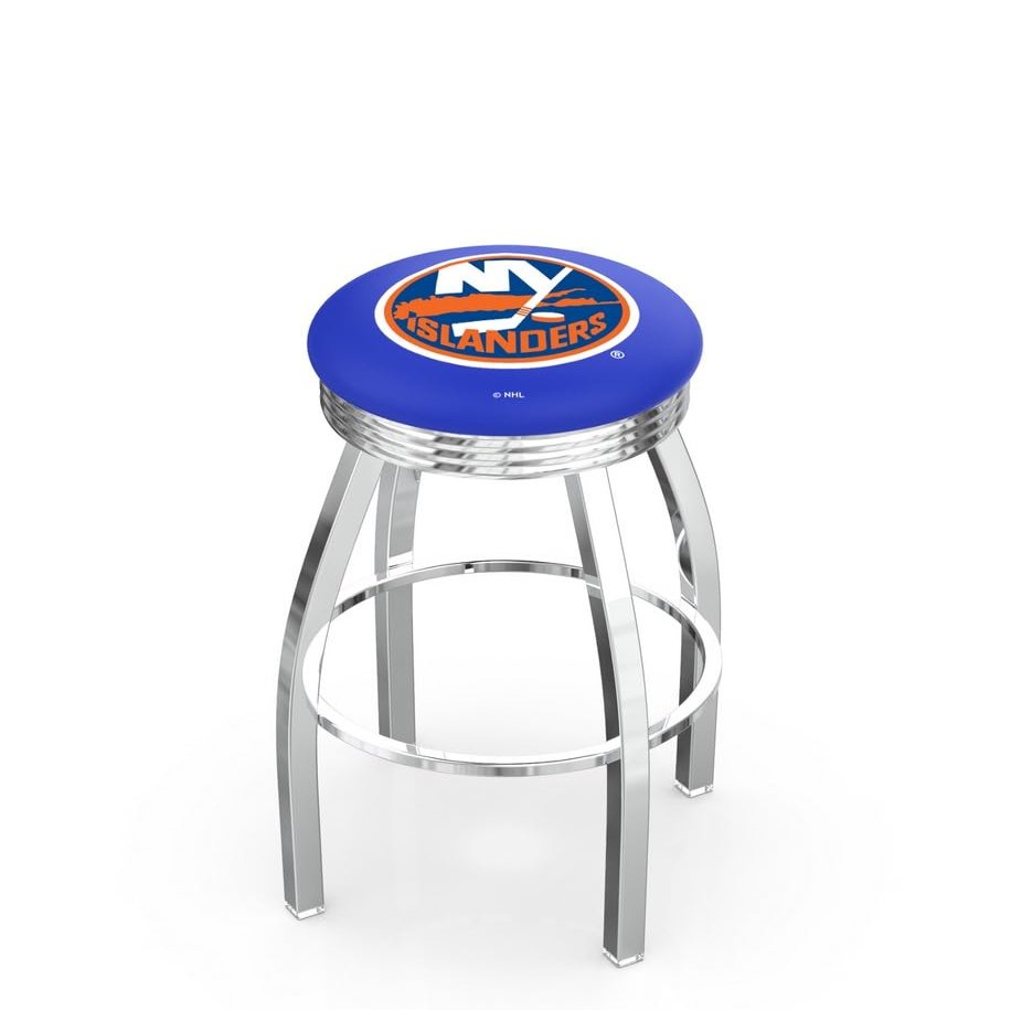 HBS L8C3C New York Islanders 30" Swivel Bar Stool with Chrome Finish