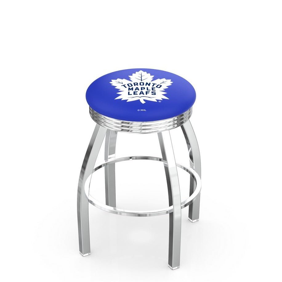 HBS L8C3C Toronto Maple Leafs 30" Swivel Bar Stool with Chrome Finish