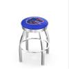25" L8C3C - Chrome Boise State Swivel Bar Stool with 2.5" Ribbed Accent Ring by The Holland Bar Stool Company view 1