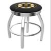 25" L8C3C - Chrome Boston Bruins Swivel Bar Stool with 2.5" Ribbed Accent Ring by The Holland Bar Stool Company view 4
