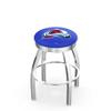 25" L8C3C - Chrome Colorado Avalanche Swivel Bar Stool with 2.5" Ribbed Accent Ring by The Holland Bar Stool Company view 1