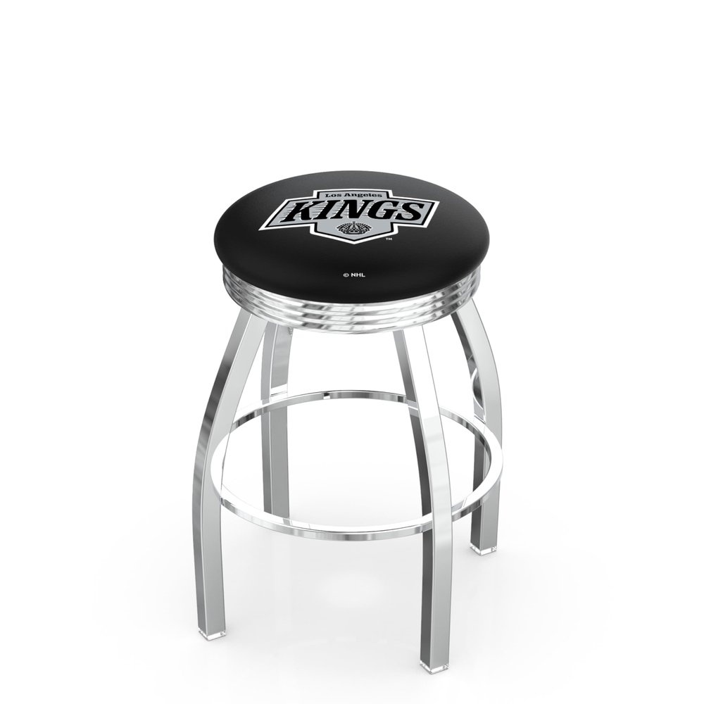 HBS L8C3C Los Angeles Kings 25" Swivel Counter Stool with Chrome Finish