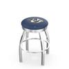 25" L8C3C - Chrome Nashville Predators Swivel Bar Stool with 2.5" Ribbed Accent Ring by The Holland Bar Stool Company view 1