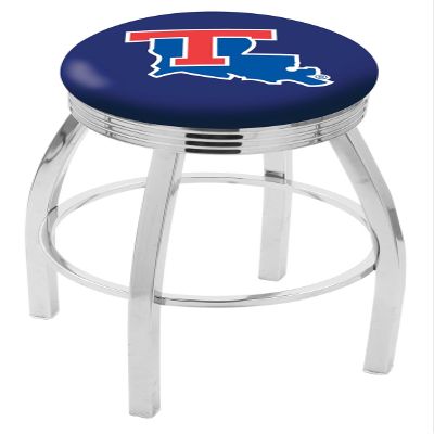 HBS L8C3C Louisiana Tech 30" Swivel Bar Stool with Chrome Finish