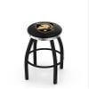 HBS L8B2C US Military Academy (Army) 25" Swivel Counter Stool with a Black Wrinkle and Chrome Finish view 1
