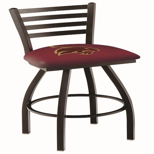 L014 Texas State 25" Swivel Counter Stool with Black Wrinkle Finish