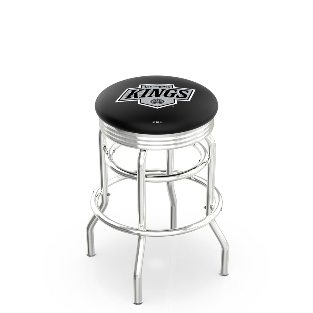 HBS L7C3C Los Angeles Kings 30" Double-Ring Swivel Bar Stool with Chrome Finish