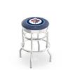 HBS L7C3C Winnipeg Jets 30" Double-Ring Swivel Bar Stool with Chrome Finish view 1
