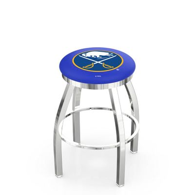 HBS L8C2C Buffalo Sabres 30" Swivel Bar Stool with Chrome Finish