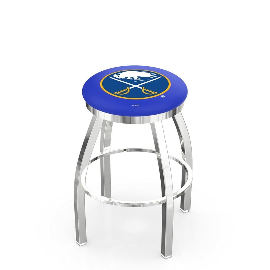 HBS L8C2C Buffalo Sabres 30" Swivel Bar Stool with Chrome Finish