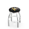 HBS L8C2C Pittsburgh Penguins 30" Swivel Bar Stool with Chrome Finish view 1