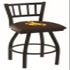 L018 Wyoming 30" Swivel Bar Stool with Black Wrinkle Finish view 1