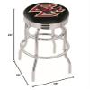 Logo Series Bar Stool NCAA Team: Boston College, Size: 25", Frame Type: Double Ring Chrome view 2