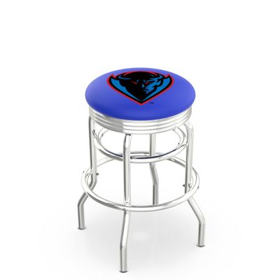 L7C3C DePaul 25" Double-Ring Swivel Counter Stool with Chrome Finish