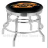 Logo Series Bar Stool NCAA Team: Oklahoma State University, Size: 25", Frame Type: Double Ring Chrome view 1