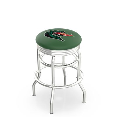 L7C3C UAB 25" Double-Ring Swivel Counter Stool with Chrome Finish