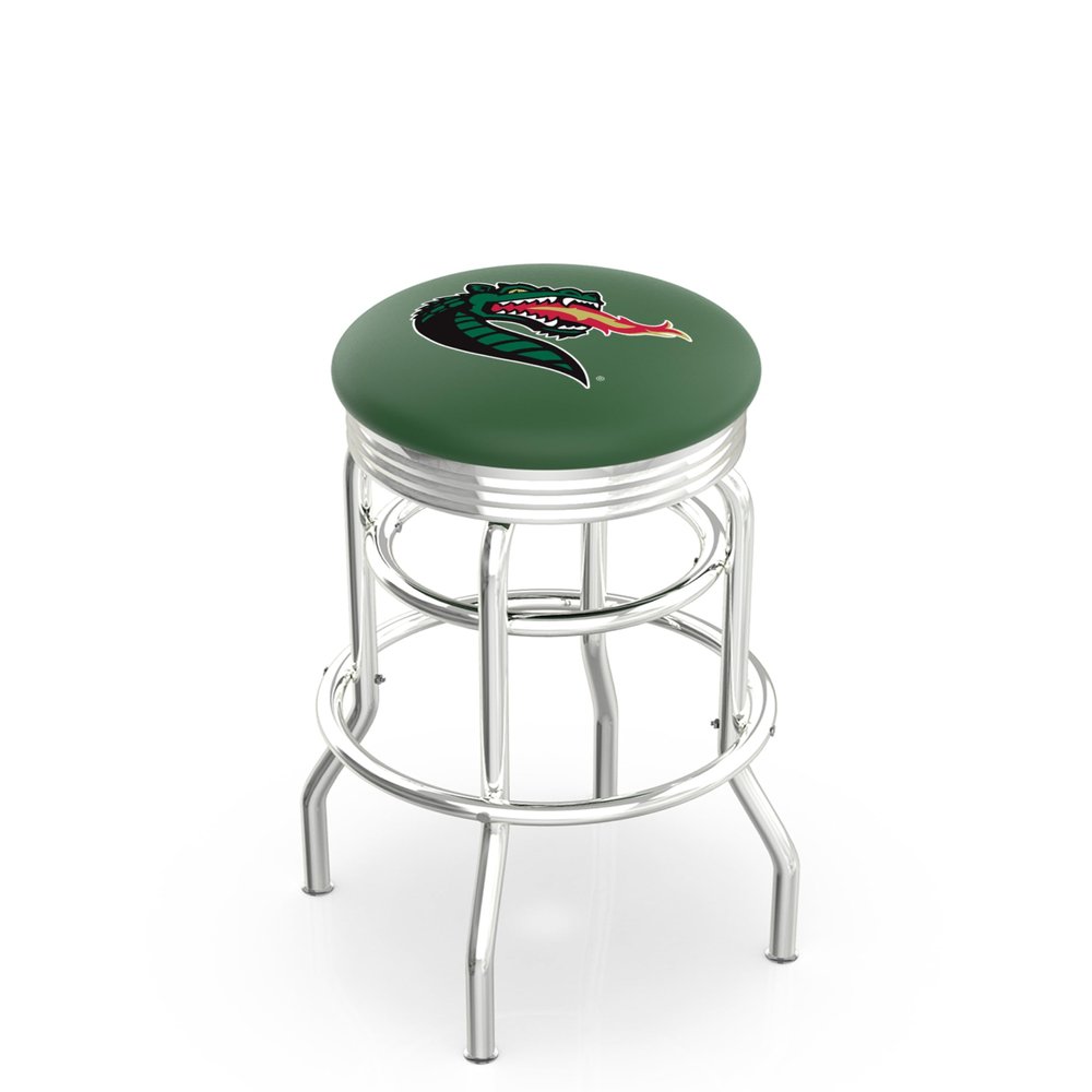 L7C3C UAB 25" Double-Ring Swivel Counter Stool with Chrome Finish