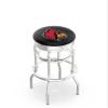 L7C3C Louisville 25" Double-Ring Swivel Counter Stool with Chrome Finish view 1