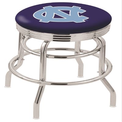 L7C3C North Carolina 25" Double-Ring Swivel Counter Stool with Chrome Finish