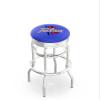 HBS L7C3C Tulsa 25" Double-Ring Swivel Counter Stool with Chrome Finish view 1