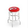 HBS L7C3C Utah 25" Double-Ring Swivel Counter Stool with Chrome Finish view 1
