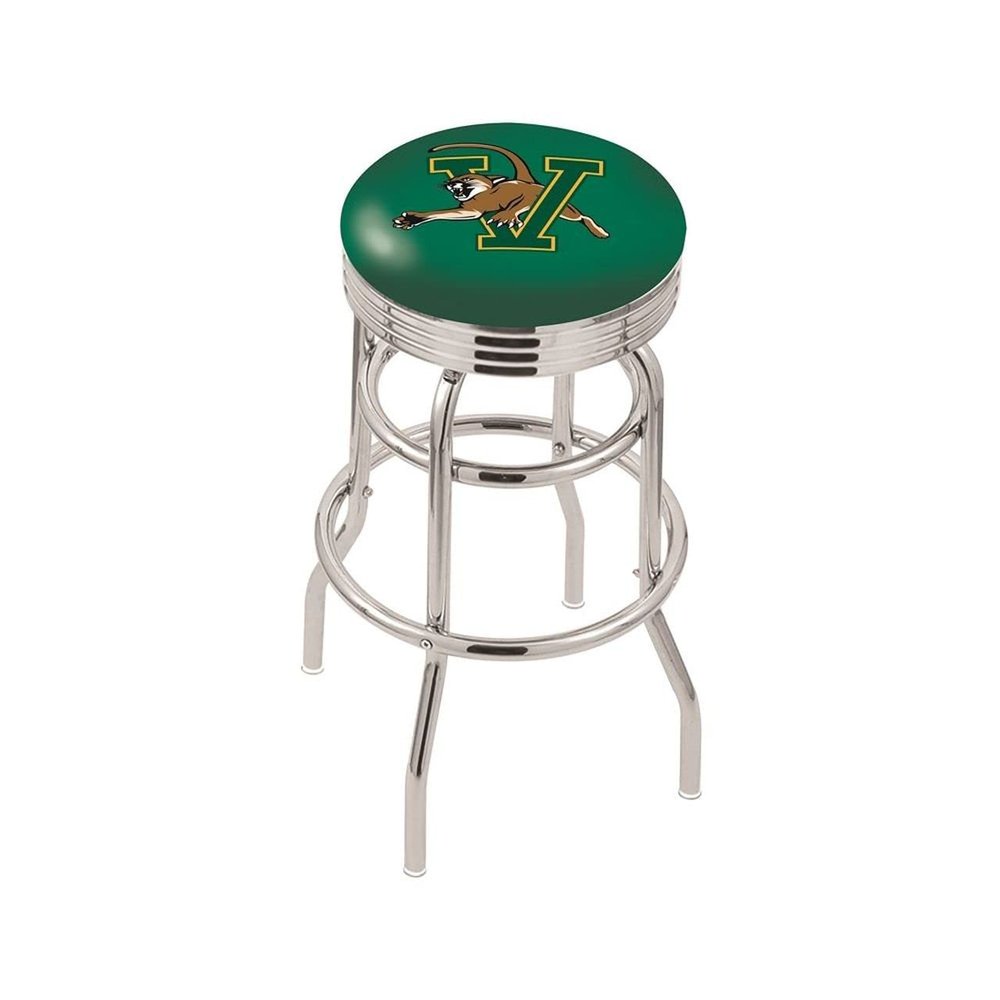 HBS L7C3C Vermont 25" Double-Ring Swivel Counter Stool with Chrome Finish