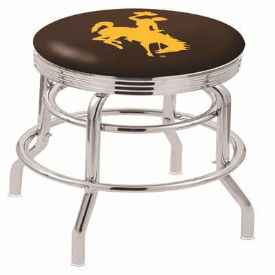 Holland Bar Stool L7C3C University of Wyoming Swivel Counter Stool, 25"