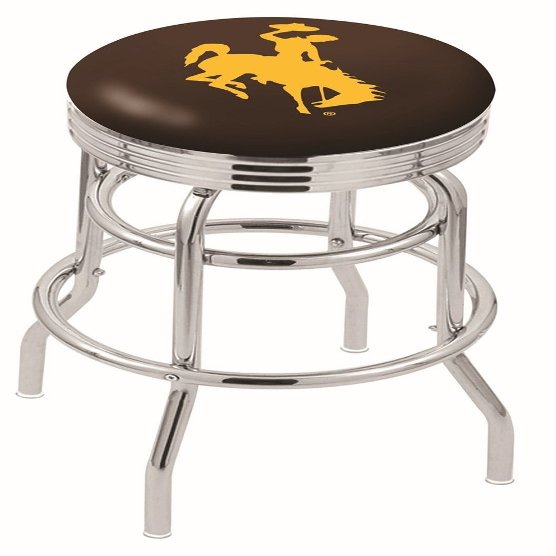 Holland Bar Stool L7C3C University of Wyoming Swivel Counter Stool, 25"