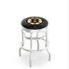 HBS L7C3C Boston Bruins 25" Double-Ring Swivel Counter Stool with Chrome Finish view 1
