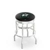 HBS L7C3C Dallas Stars 25" Double-Ring Swivel Counter Stool with Chrome Finish view 1