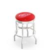L7C3C Detroit Red Wings 25" Double-Ring Swivel Counter Stool with Chrome Finish view 1