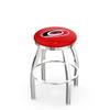 25" L8C2C - Chrome Carolina Hurricanes Swivel Bar Stool with Accent Ring by The Holland Bar Stool Company view 1