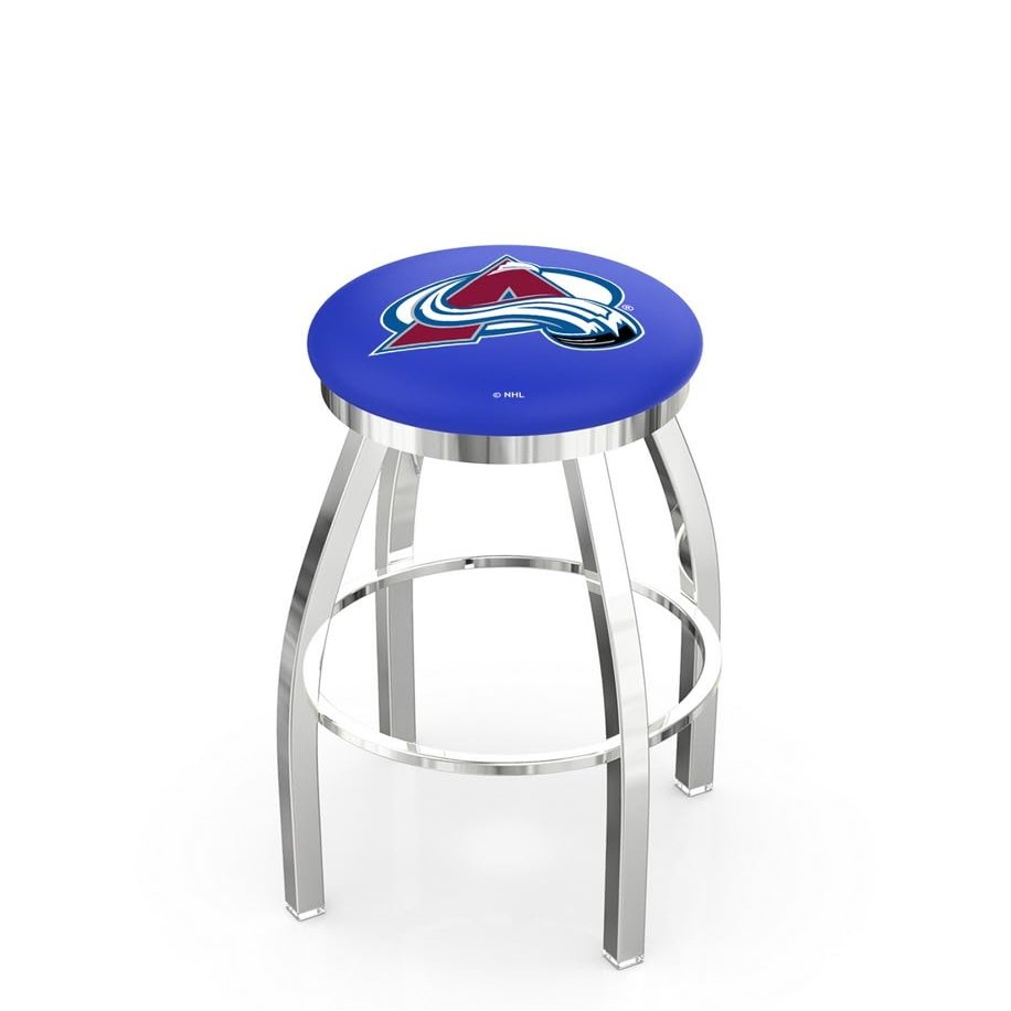 25" L8C2C - Chrome Colorado Avalanche Swivel Bar Stool with Accent Ring by The Holland Bar Stool Company