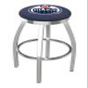 25" L8C2C - Chrome Edmonton Oilers Swivel Bar Stool with Accent Ring by The Holland Bar Stool Company view 1