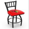 L018 Illinois State 30" Swivel Bar Stool with Black Wrinkle Finish view 1