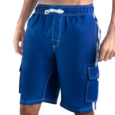 Kanu Surf Men's Barracuda Swim Trunks (Regular & Extended Sizes), Royal, Small