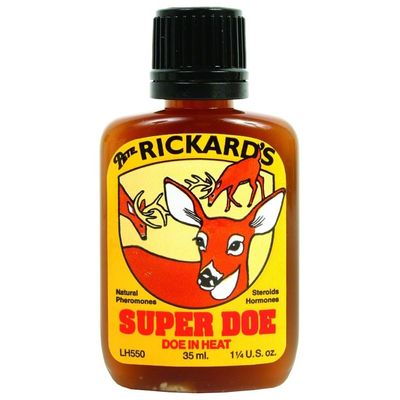 Pete Rickard Doe In Heat Lure, 1 Piece, Natural Doe In Estrus, All Season, Hunting Scents