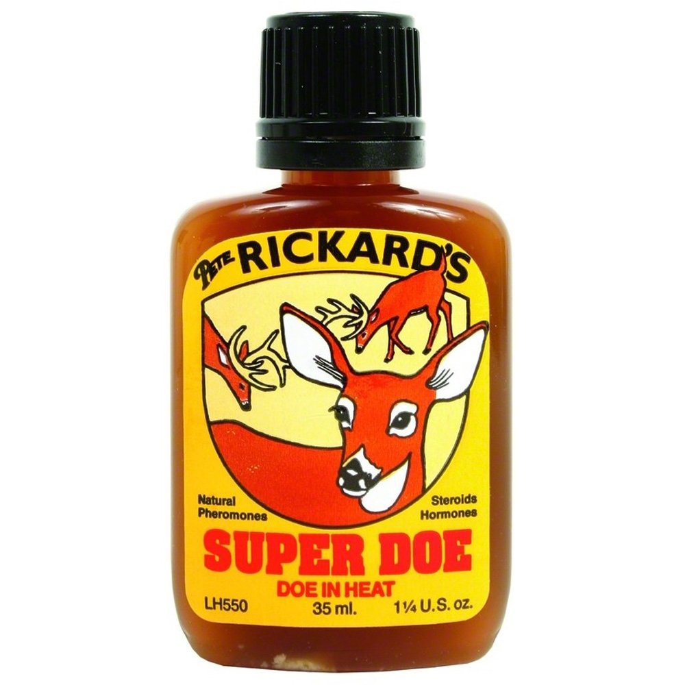 Pete Rickard Doe In Heat Lure, 1 Piece, Natural Doe In Estrus, All Season, Hunting Scents