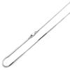 0.7mm Nickel Free Italian Sterling Silver Chain Bracelet/Necklaces Square Snake 020 Gauge Chain (Available Length 7"~30") - 20" view 1