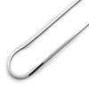 0.7mm Nickel Free Italian Sterling Silver Chain Bracelet/Necklaces Square Snake 020 Gauge Chain (Available Length 7"~30") - 20" view 3
