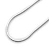 925 Sterling Silver Necklace 1mm High Polished Square Snake Chain Necklace (10, 16, 18, 20, 22, 24, 30 Inch), 20" view 3