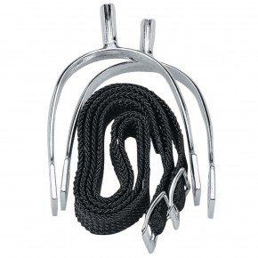 William Hunter Equestrian POW Never Rust Spurs (Includes Nylon Straps) - Gents 25mm