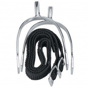 William Hunter Equestrian POW Never Rust Spurs (Includes Nylon Straps) - Gents 25mm