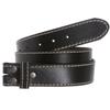 1 1/2" (38 mm) Snap On Stitching-Edged Genuine Leather Belt Strap Size: S 30-32 Color: Black view 1