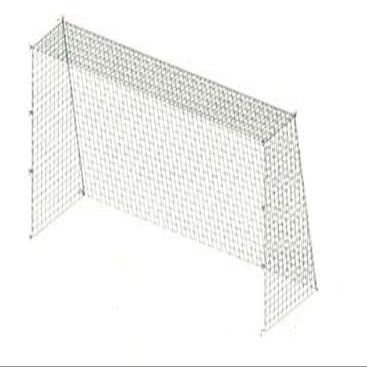 TOEI Light B6019 B6019 General Soccer Goal Net, White, Knotless, 2 Strands, Compatible Goals (W x D x H): 29.1 x 55.1 x 95.1 inches (744 x 140 x 242 x 256 cm)